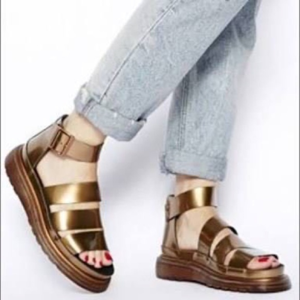 Dr. Martens Clarissa Gold sandals
